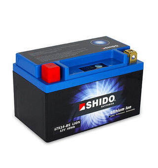 Shido LTX14-BS Lithium - 12V ATV/MC/Snøscooter Batteri 12V, 4Ah, 48Wh, 150x87x145